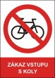 Bezpe�nostn� tabulka Z�kaz vstupu s koly  