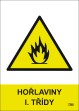 Bezpe�nostn� tabulka 
Ho�laviny l. t��dy 