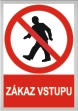 Bezpe�nostn� tabulka Z�kaz vstupu 