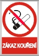 Bezpe�nostn� tabulka Z�kaz kou�en�
